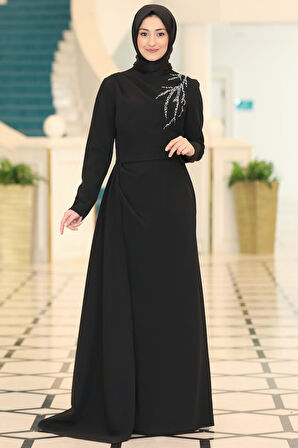 Adel Tesettür Abiye Siyah