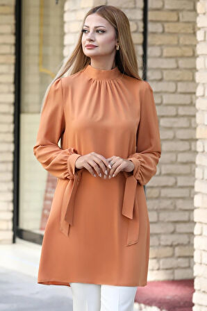 Esila Tesettür Tunik Camel
