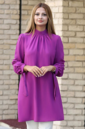 Esila Tesettür Tunik Mor