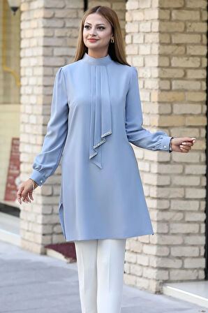 Işıl Tesettür Tunik Gri