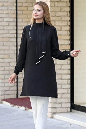 Işıl Tesettür Tunik Siyah