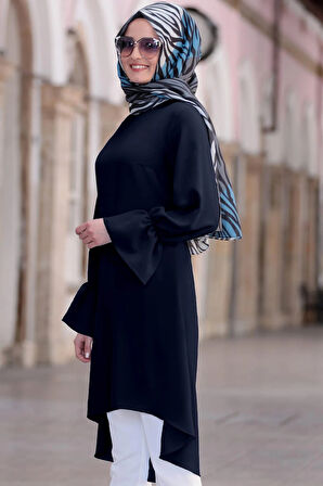 Eflin Tesettür Tunik Lacivert
