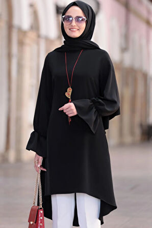 Eflin Tesettür Tunik Siyah