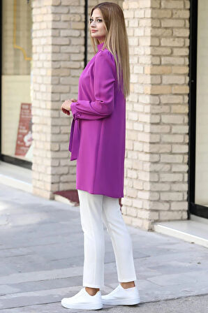 Esila Tesettür Takım Lila