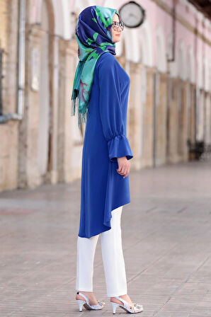 Eflin Tesettür Tunik Saks