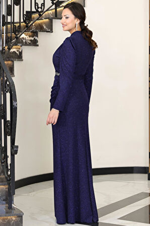 Dilara Tesettür Abiye Lacivert