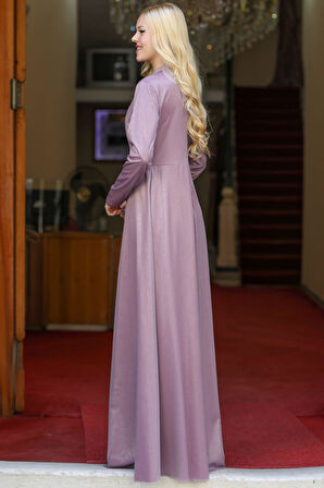 Berfin Tesettür Abiye Lila