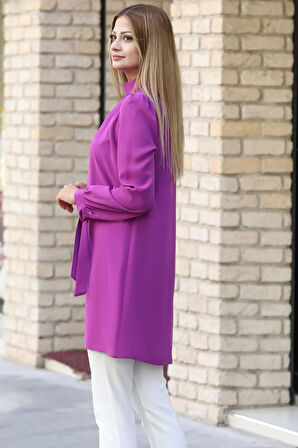 Esila Tesettür Tunik Mor