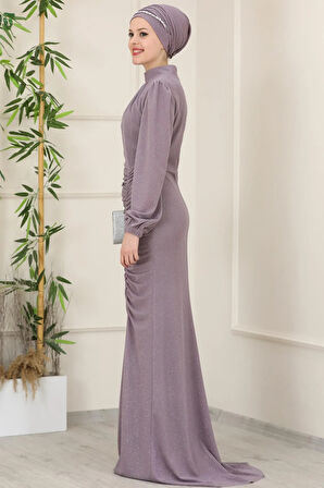 Rüya Tesettür Abiye Gülkurusu