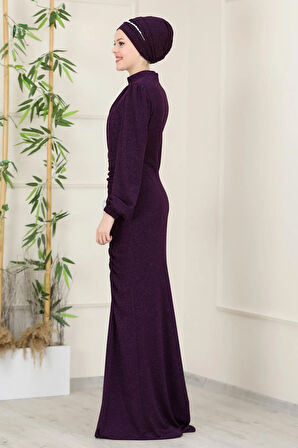 Rüya Tesettür Abiye Mürdüm