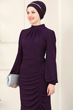 Rüya Tesettür Abiye Mürdüm