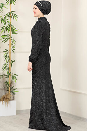 Rüya Tesettür Abiye Siyah