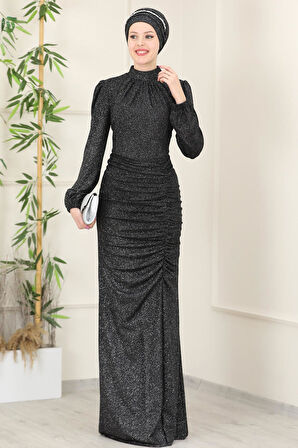 Rüya Tesettür Abiye Siyah