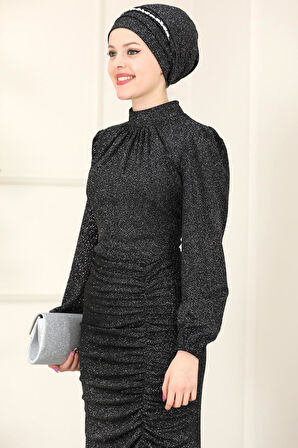 Rüya Tesettür Abiye Siyah