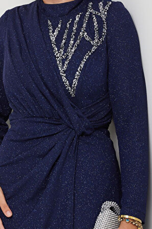 Eylül Tesettür Abiye Lacivert