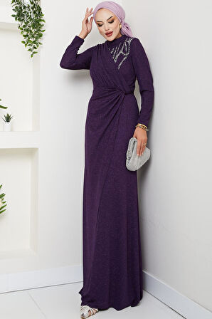 Eylül Tesettür Abiye Mürdüm