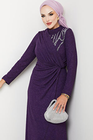 Eylül Tesettür Abiye Mürdüm