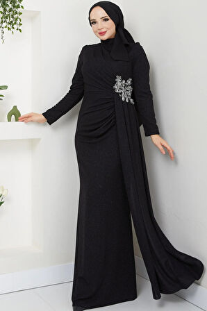Gözde Tesettür Abiye Siyah