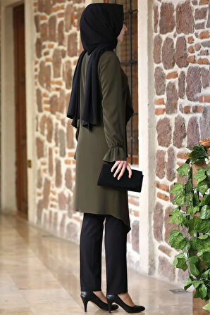 Nisa Tesettür Takım Haki