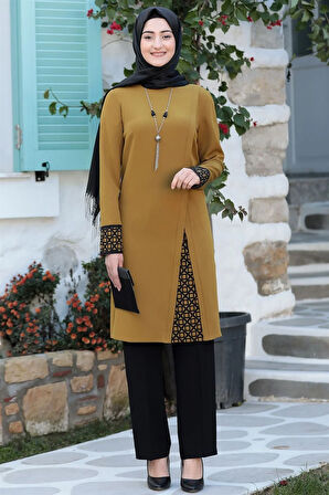 Asya Tesettür Takım Hardal
