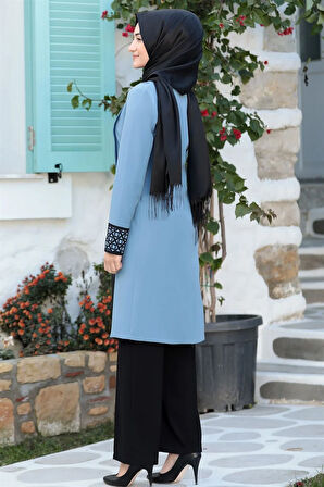 Asya Tesettür Takım Mavi