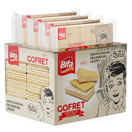 Bifa Nostalji Sütlü Vanilyalı Gofret 1000 gr