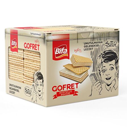 Bifa Nostalji Sütlü Vanilyalı Gofret 1000 gr