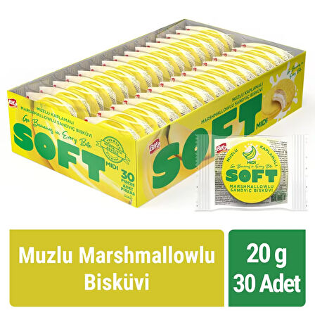 Bifa Soft Muzlu Marshmallowlu Midi Boy Bisküvi 20 gr x 30 Adet
