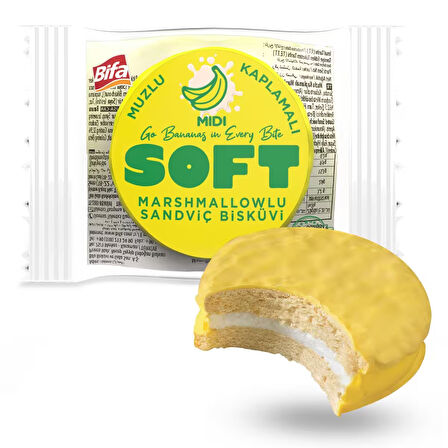 Bifa Soft Muzlu Marshmallowlu Midi Boy Bisküvi 20 gr x 30 Adet