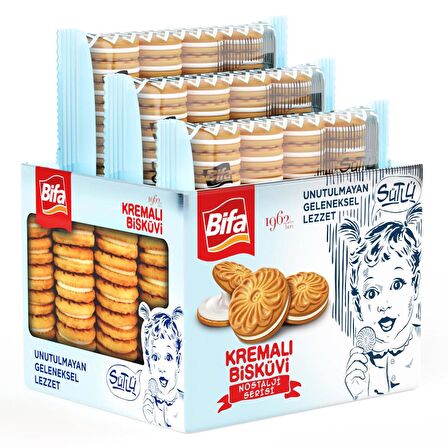 Bifa Nostalji Sütlü Kremalı Bisküvi 1080 gr