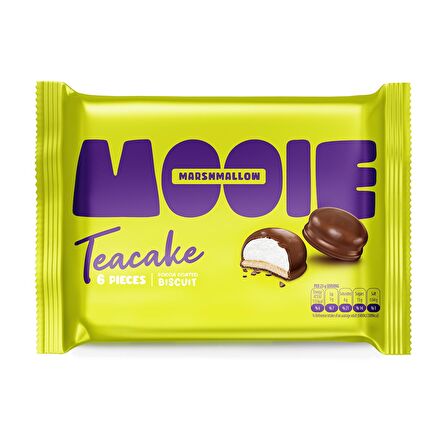 Mooie Kakao Kaplamalı Marshmallowlu Bisküvi 90 gr x 4 Adet