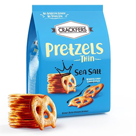 Crackfers Pretzel Deniz Tuzlu 200 gr x 2 Adet