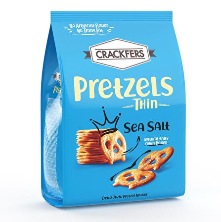 Crackfers Pretzel Deniz Tuzlu 200 gr x 2 Adet