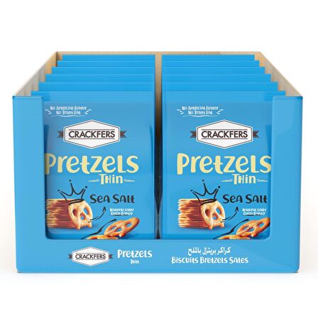 Crackfers Pretzel Deniz Tuzlu 200 gr x 12 Adet