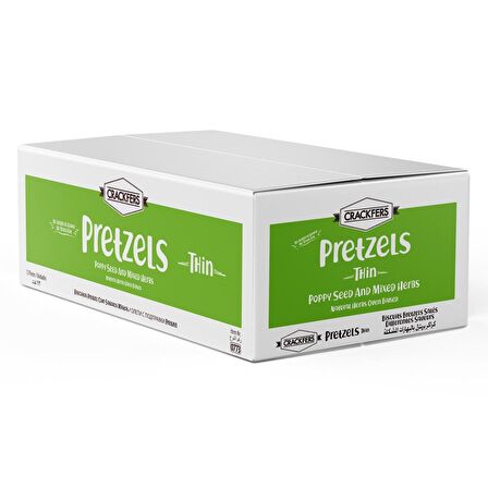 Crackfers Pretzel Karışık Çeşnili 200 gr x 12 Adet