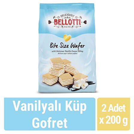 Bellotti Küp Gofret Vanilyalı 200 gr x 2 Adet