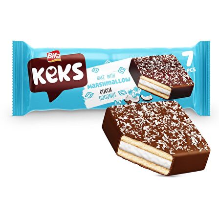 Bifa Keks Kare Kek Hindistan Cevizli Marshmallowlu 175 gr x 2 Adet