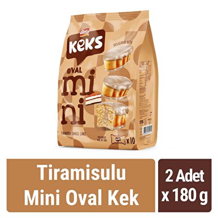 Bifa Keks Mini Oval Kek Tiramisulu 180 gr x 2 Adet