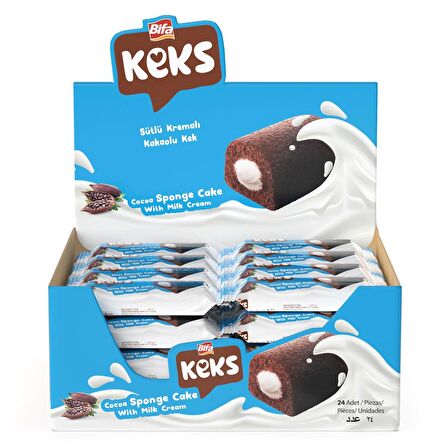 Bifa Keks Sponge Kek Kakaolu 45 gr x 24 adet