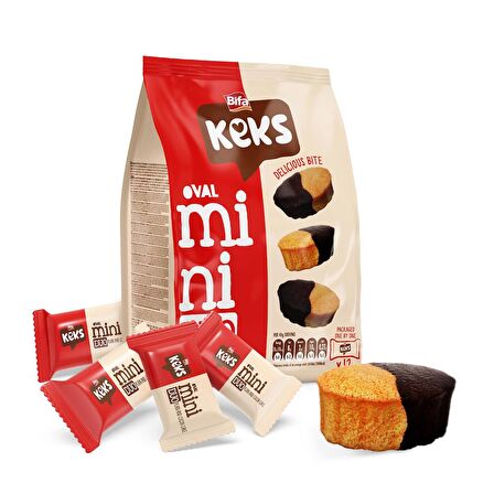 Bifa Keks Mini Oval Kek Sade ve Kakaolu 170 gr x 2 Adet