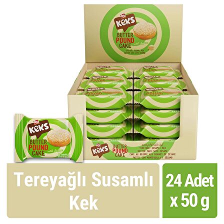 Bifa Keks Tereyağlı Susamlı Kek 50 gr x 24 adet