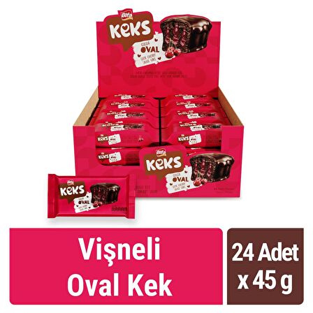 Bifa Keks Oval Kek Vişneli 45 gr x 24 Adet