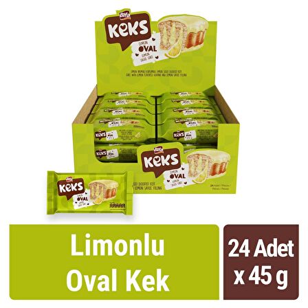 Bifa Keks Oval Kek Limonlu 45 gr x 24 Adet