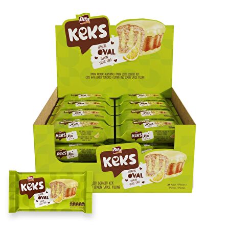 Bifa Keks Oval Kek Limonlu 45 gr x 24 Adet