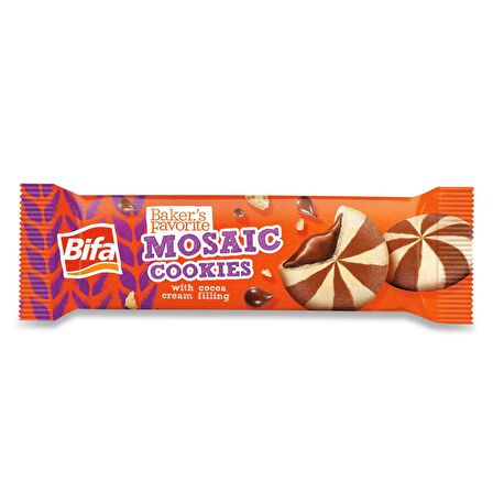 Bifa Baker's Favorite Kakao Kremalı Mozaik Bisküvi 80 gr x 6 Adet