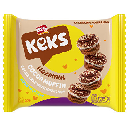 Bifa Keks Muffin Kek Fındıklı Kakaolu 200 gr x 2 adet