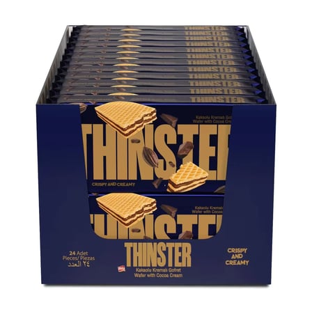 Thinster Kakaolu Kremalı Gofret 55 gr x 24 adet
