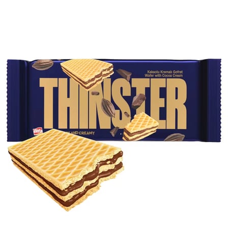Thinster Kakaolu Kremalı Gofret 55 gr x 4 adet