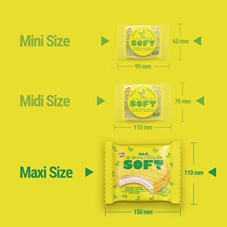 Bifa Soft Muzlu Marshmallowlu Maxi Boy Bisküvi 50 gr x 24 Adet