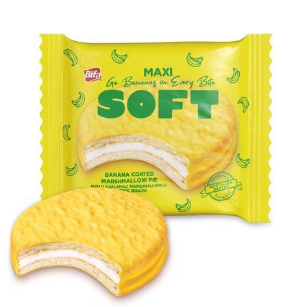 Bifa Soft Muzlu Marshmallowlu Maxi Boy Bisküvi 50 gr x 24 Adet